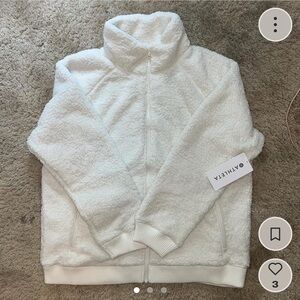 Athleta White Sherpa Jacket